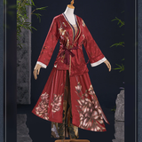 Where Winds Meet(2025) Han Xiangxun Tenue Rouge Wuxia Hanfu Cosplay Costume