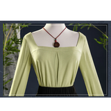 Where Winds Meet(2025) Yingying Tenue Verte Wuxia Hanfu Cosplay Costume