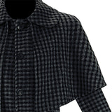 La Famille Addams 2(2025) Mercredi Manteau à Carreaux Cosplay Costume