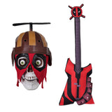17CM Deadpool & Wolverine(2024) Deadpool Tête de Squelette Décoration d'Halloween Accessoire