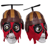 17CM Deadpool & Wolverine(2024) Deadpool Tête de Squelette Décoration d'Halloween Accessoire