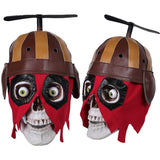 17CM Deadpool & Wolverine(2024) Deadpool Tête de Squelette Décoration d'Halloween Accessoire