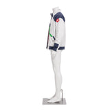 Cosplay Costume Roman Carax Cyberpunk: Edgerunners 2(2026) Anime Cosplay Manteau Bleu et Blanc Homme