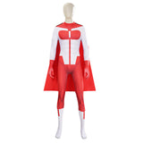 Invincible Saison 3(2025) Omni-Man Nolan Tenue Rouge et Blanche Cosplay Costume