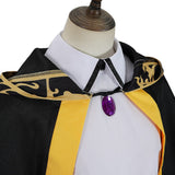 Cosplay Costume Colette Loire Wistoria: Wand and Sword Anime Cosplay Tenue Noire et Jaune Femme