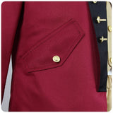 Cosplay Costume George Washington Tenue Président Rouge