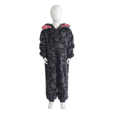 Adulte &amp; Enfant Stranger Things S5(2025) Demogorgon Pyjama Combinaison Grise Cosplay Costume