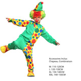 Déguisement Enfant Clown de Cirque Amusant Costume Pour Carnaval Halloween