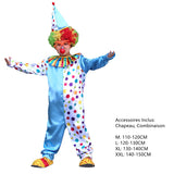 Déguisement Enfant Clown de Cirque Amusant Costume Pour Carnaval Halloween