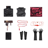 Femme Where Winds Meet(2025) San Geng Tian Unifrome Rouge Wuxia Hanfu Cosplay Costume