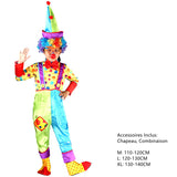 Déguisement Enfant Clown de Cirque Amusant Costume Pour Carnaval Halloween