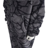 Adulte &amp; Enfant Stranger Things S5(2025) Demogorgon Pyjama Combinaison Grise Cosplay Costume