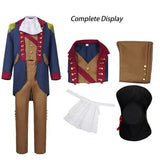 Cosplay Costume George Washington Tenue Président Bleue avec Chapeau