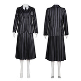 La Famille Addams 2(2025)Mercredi Uniforme Bleu/Noir Cosplay Costume