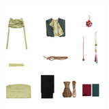 Where Winds Meet(2025) Yingying Tenue Verte Wuxia Hanfu Cosplay Costume