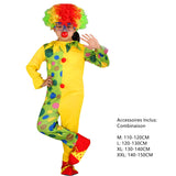 Déguisement Enfant Clown de Cirque Amusant Costume Pour Carnaval Halloween