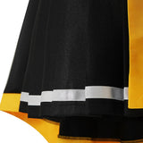 Cosplay Costume Colette Loire Wistoria: Wand and Sword Anime Cosplay Tenue Noire et Jaune Femme