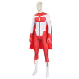 Invincible Saison 3(2025) Omni-Man Nolan Tenue Rouge et Blanche Cosplay Costume