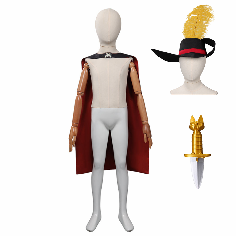 Adulte Le Chat potté 2 : La Dernière Quête Cape Cosplay Carnaval Chapeau Arme