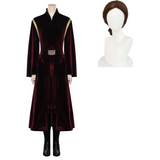 Adulte Padme Amidala Femme Cosplay Costume Halloween Carnaval Perruque