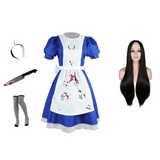 Alice: Madness Returns Alice Liddell Cosplay Costume Perruque Accessoire