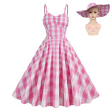 Barbie Margot Robbie Barbie Robe Cosplay Costume Design Original Chapeau