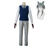 Beastars Legoshi Louis Uniform Scolaire Cosplay Costume Perruque