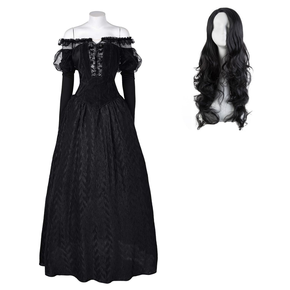 Beetlejuice 2(2024) Delores La Femme de Beetlejuice Monica Bellucci Robe Cosplay Costume Perruque