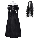Beetlejuice 2(2024) Delores La Femme de Beetlejuice Monica Bellucci Robe Cosplay Costume Perruque