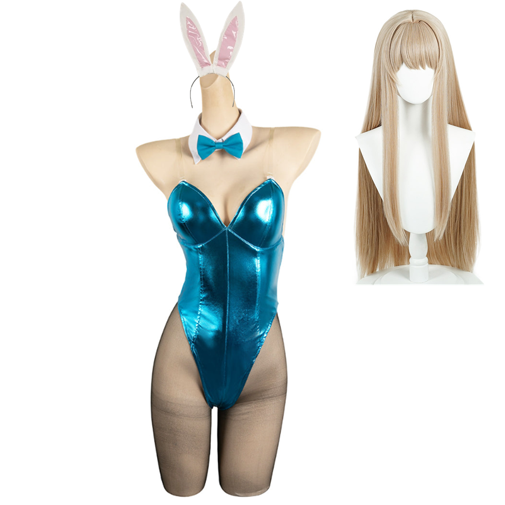 Blue Archive Ichinose Asuna Bunny Girl Bleu Cosplay Costume Perruque