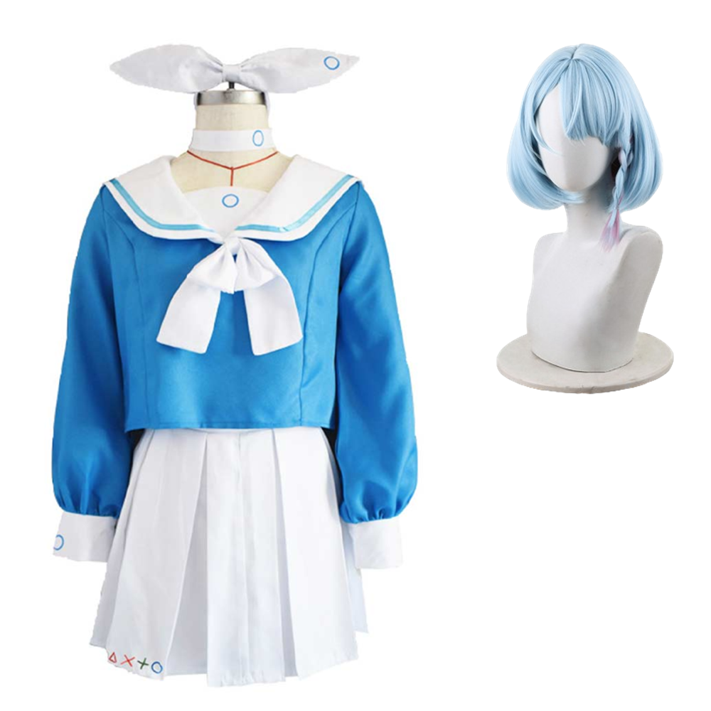 Blue Archive: The Animation(2024) Arona Robe Cosplay Costume Perruque