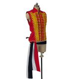 Les Misérables Enjolras Gilet Rouge Cosplay Costume