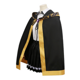 Cosplay Costume Colette Loire Wistoria: Wand and Sword Anime Cosplay Tenue Noire et Jaune Femme