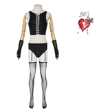 Cosplay Costume Dr. Frank-N-Furter La Folle Histoire de Rocky Horror(1975) Film Cosplay Tenue Noire Homme