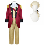 Cosplay Costume George Washington Tenue Président Rouge