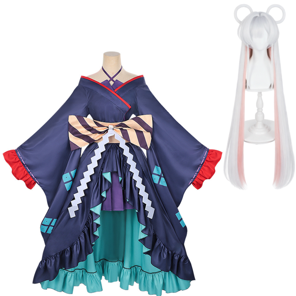 Cosmic Princess Kaguya(2026) Tsukimi Yachiyo Robe de Scène Bleue Cosplay Costume