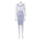 Cosplay Costume Anissa Invincible 4(2026) TV Cosplay Robe Blanche et Violette Femme