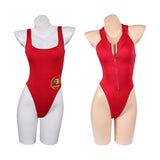 Cosplay Costume C.J. Parker/Victoria Leeds Baywatch TV Cosplay Maillot de Bain Une Pièce Rouge Femme