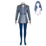 Cosplay Costume Chloe Charming Descendants: Wicked Wonderland(2026) Film Cosplay Tenue Grise Femme