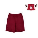 Cosplay Costume Chopper One Piece Live Action 2(2026) TV Cosplay Short Rouge Enfant Chapeau