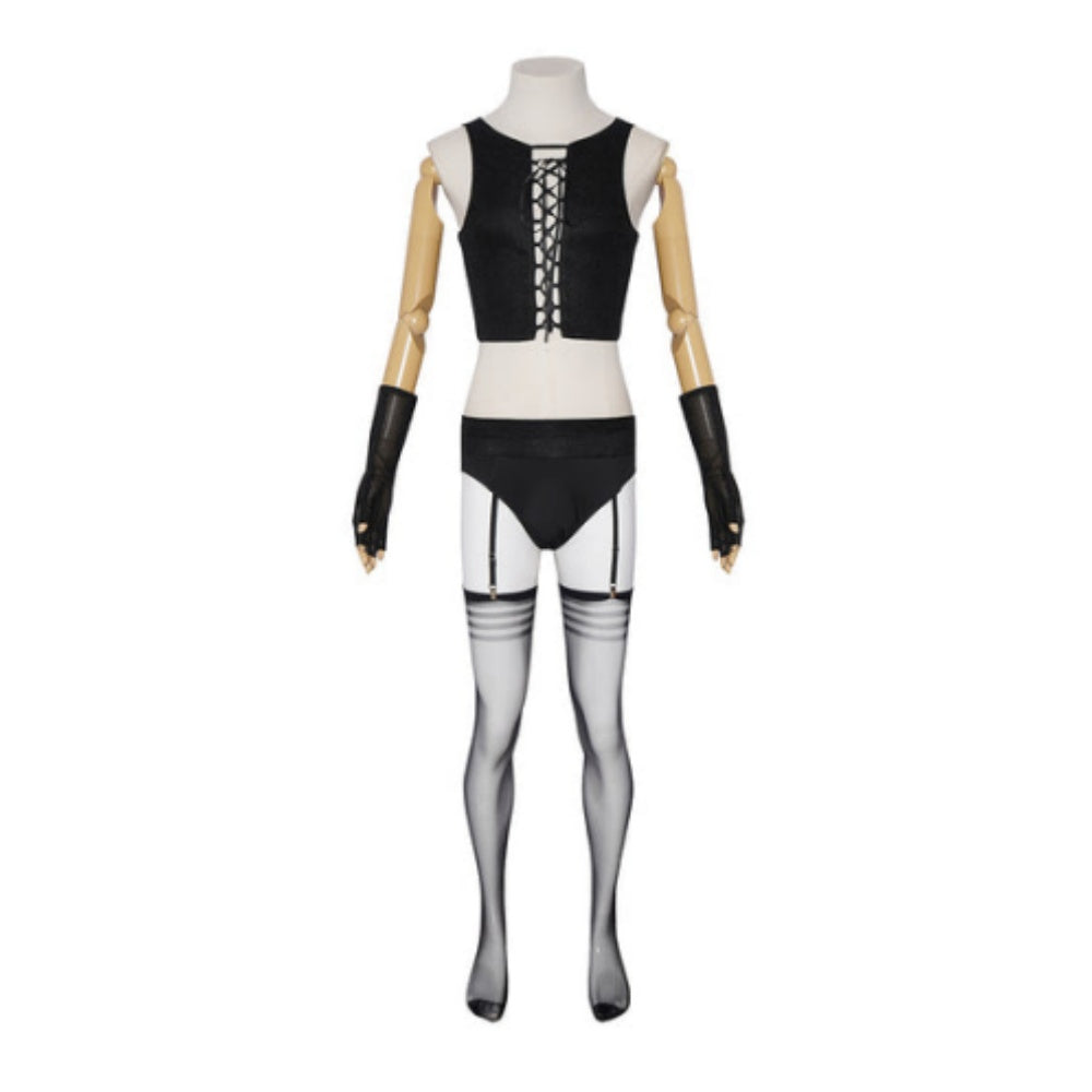 Cosplay Costume Dr. Frank-N-Furter La Folle Histoire de Rocky Horror(1975) Film Cosplay Tenue Noire Homme