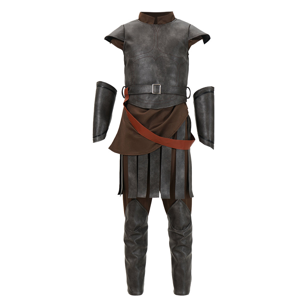 Cosplay Costume Enfant Odysseus The Odyssey(2026) Film Cosplay Tenue Marron Sans Cape