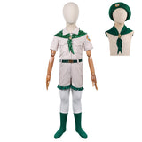 Cosplay Costume Enfant Scout Troop Beverly Hills(1989) Film Cosplay Uniforme Beige et Vert