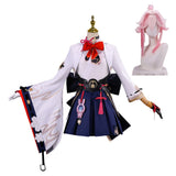Cosplay Costume Evanescia Honkai: Star Rail Jeu Cosplay Robe Blanche et Bleue Femme