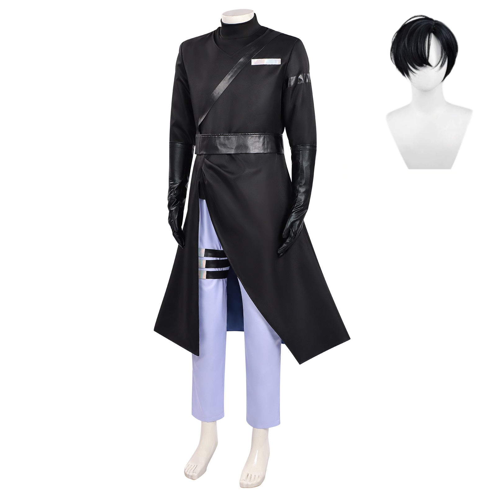 Cosplay Costume Ivan Alien Stage(2026) TV Cosplay Tenue Noire Homme Perruque