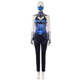 Cosplay Costume Kitana Mortal Kombat 2(2026) Film Cosplay Tenue Bleue Femme