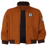 Cosplay Costume Kitsuragi Disco Elysium Jeu Cosplay Blouson de Baseball Marron Homme