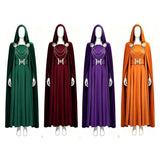 Cosplay Costume Latverian Witch The Avengers Film Cosplay Robe Verte/Rouge/Violette/Orange