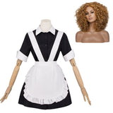 Cosplay Costume Magenta The Rocky Horror Picture Show Film Cosplay Maid Robe Femme