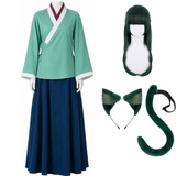 Cosplay Costume Maomao The Apothecary Diaries 3(2026) Anime Cosplay Tenue Verte et Bleue Femme